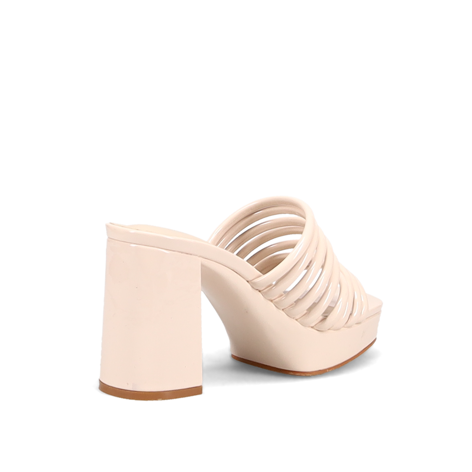 Μπεζ mule πέδιλο φωτογραφία