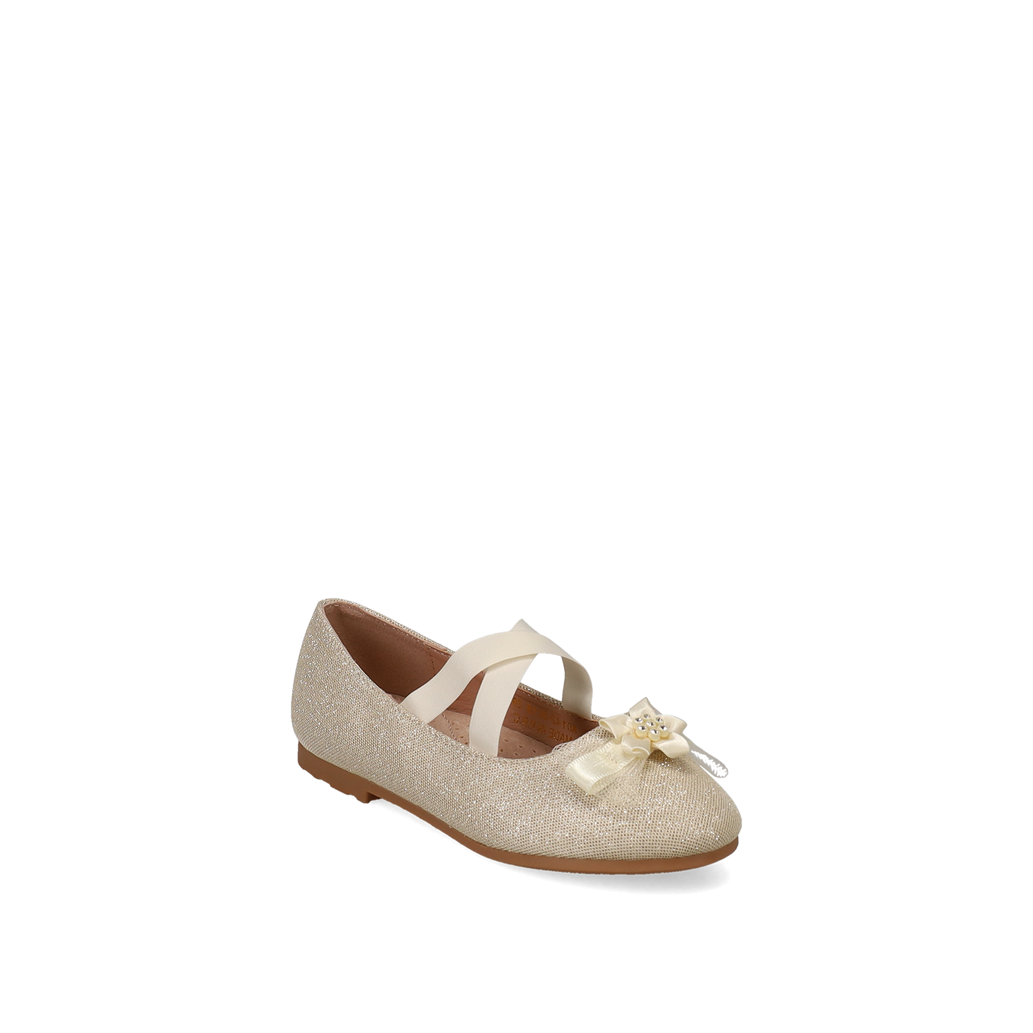 Χρυσή παιδική μπαλαρίνα με glitter φωτογραφία