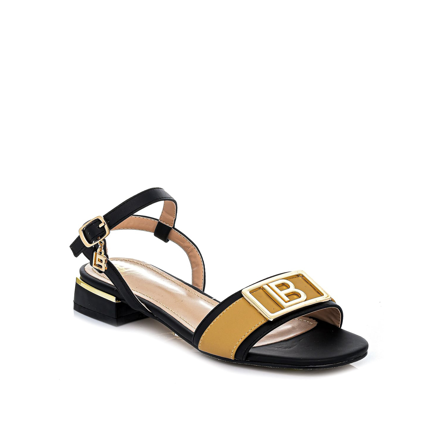 Μαύρο πέδιλο με αγκράφα φωτογραφία