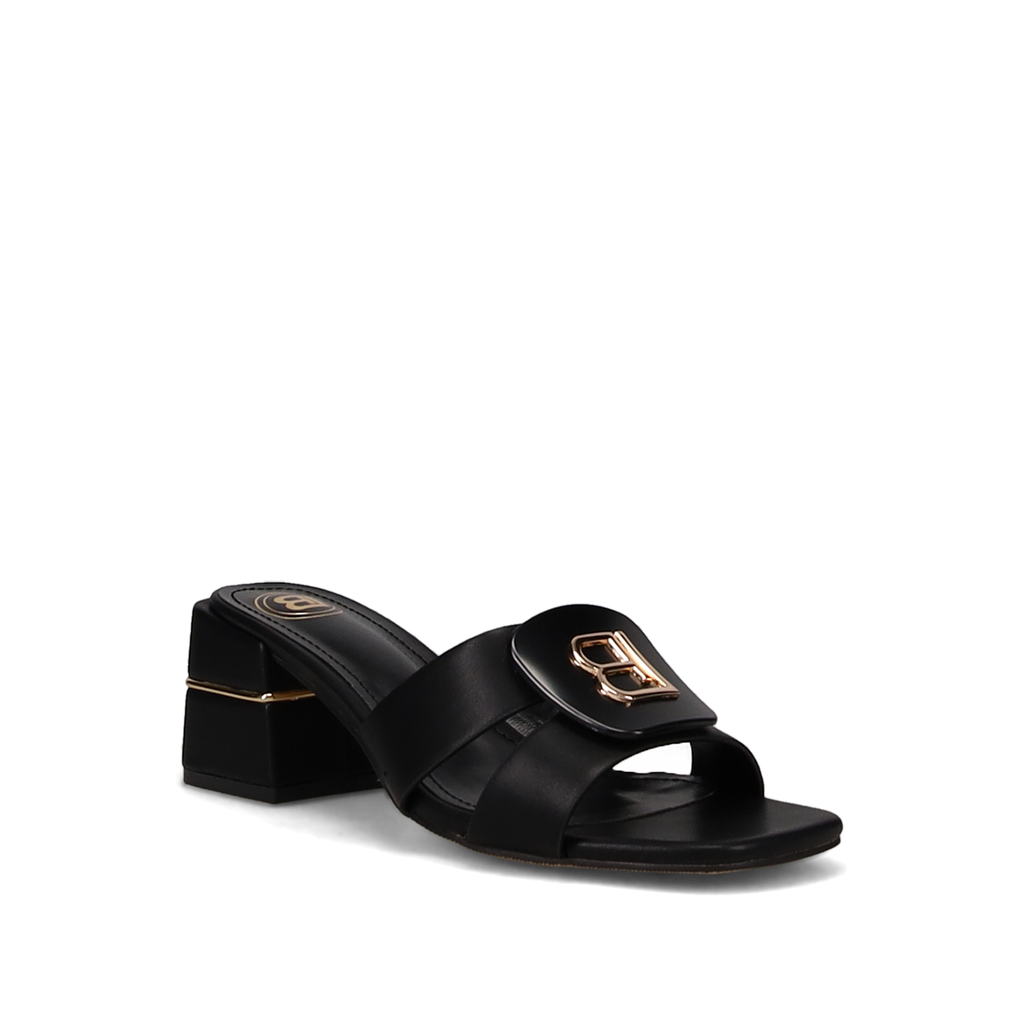 Μαύρο mule πέδιλο φωτογραφία