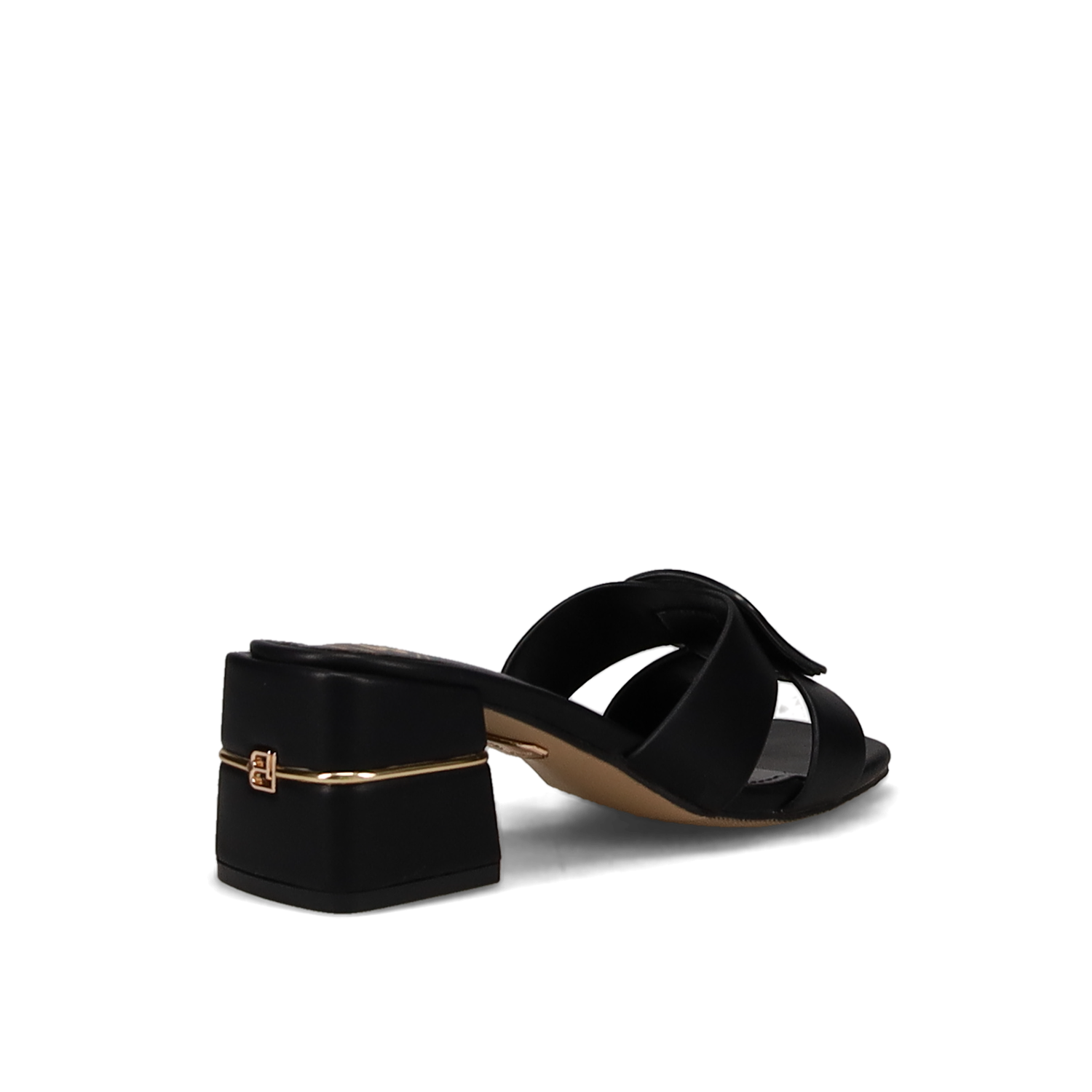 Μαύρο mule πέδιλο φωτογραφία