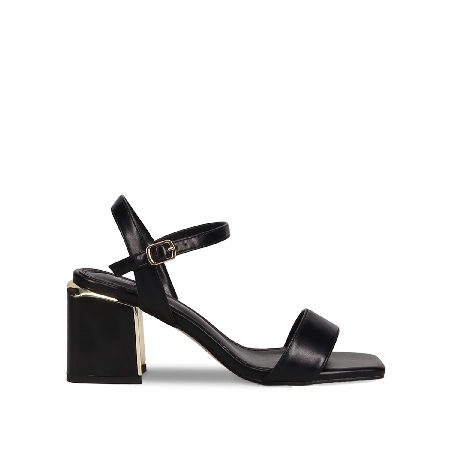 Μαύρο πέδιλο με φάσα