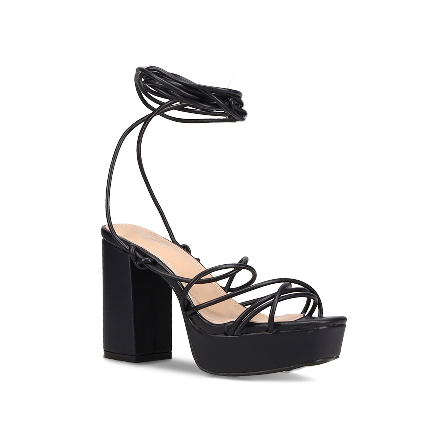 Μαύρο multistrap πέδιλο φωτογραφία