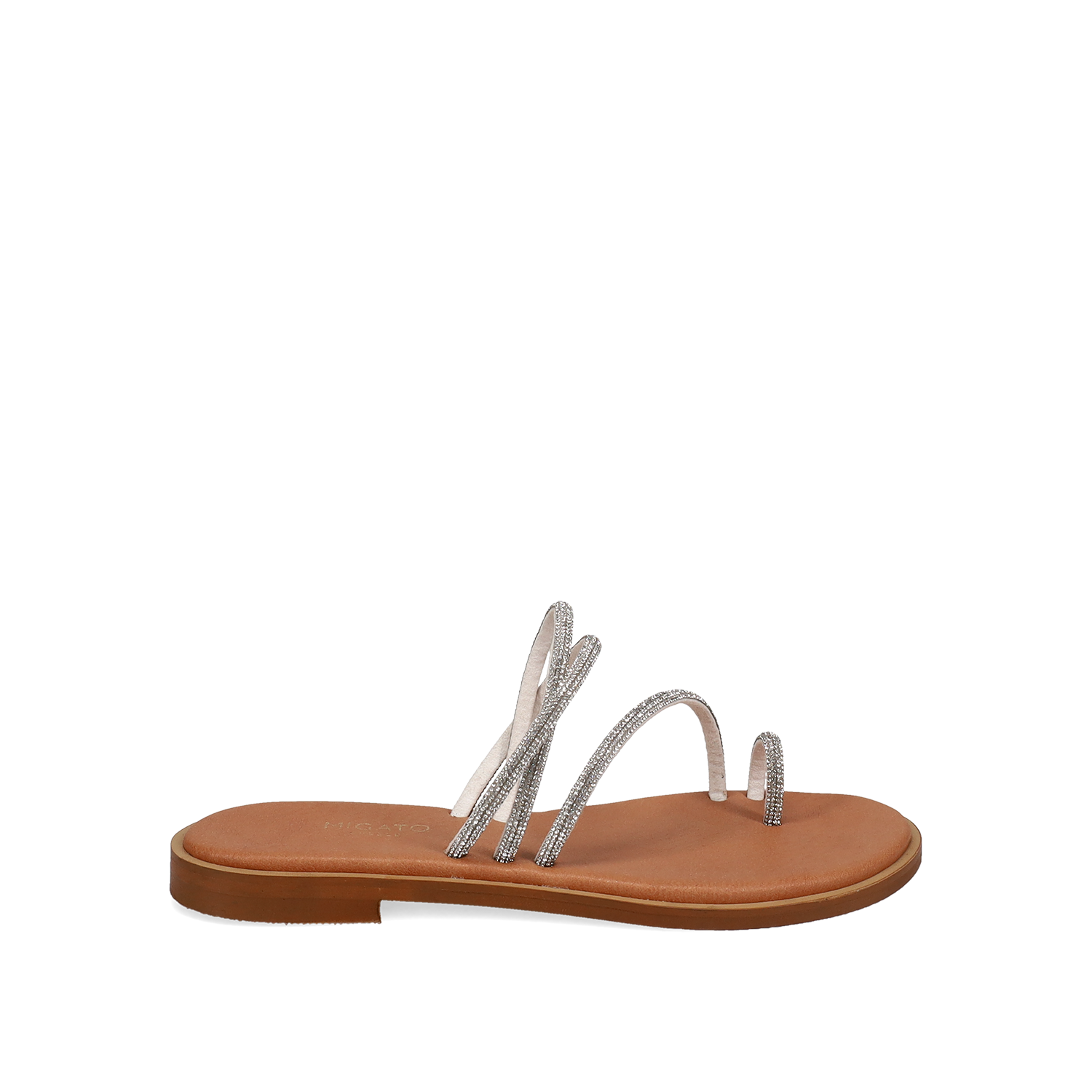 Σανδάλι με λευκά στρας