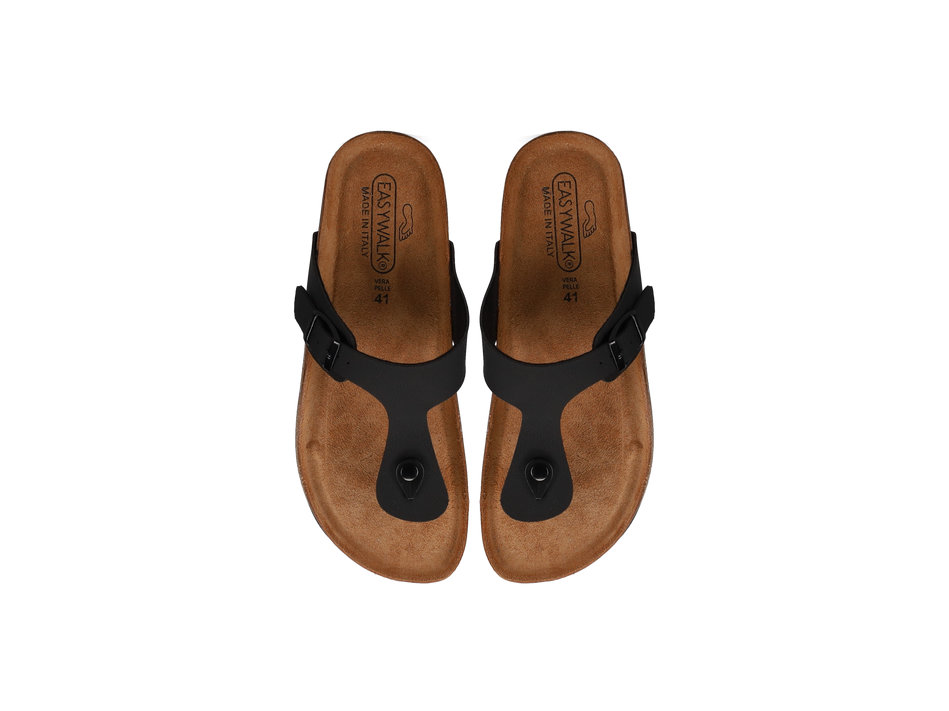 Ανδρικό Μαύρο footbed σανδάλι