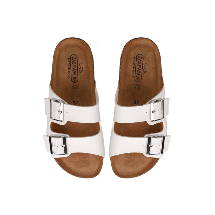 White footbed sandal
