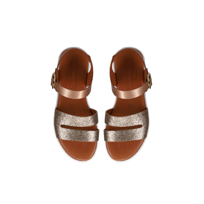 Kids rose gold sandal