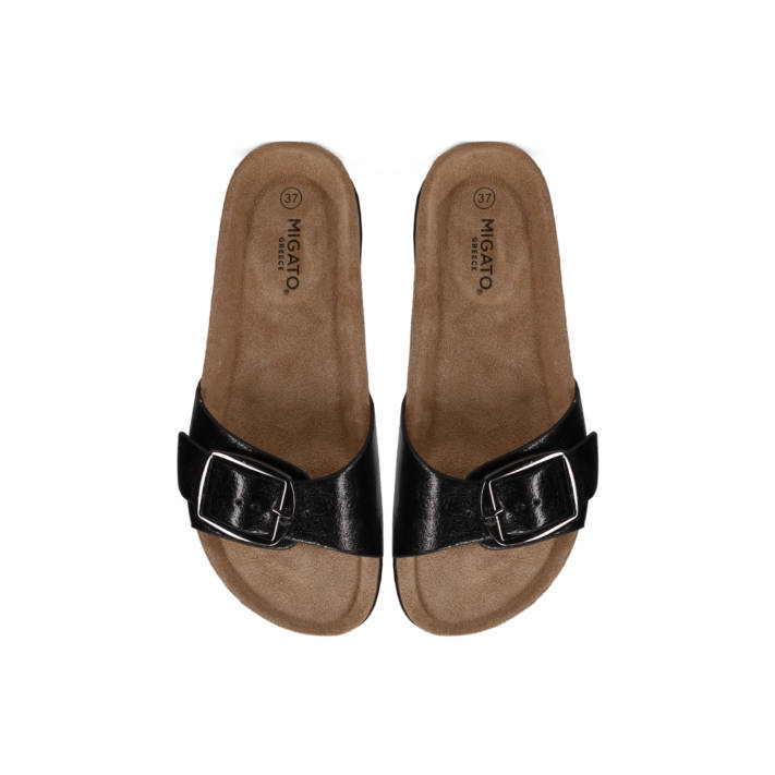 Βlack footbed sandal