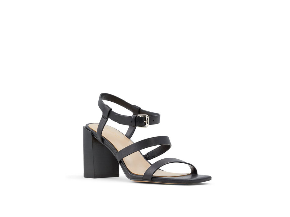 Black leather sandal HAVANA