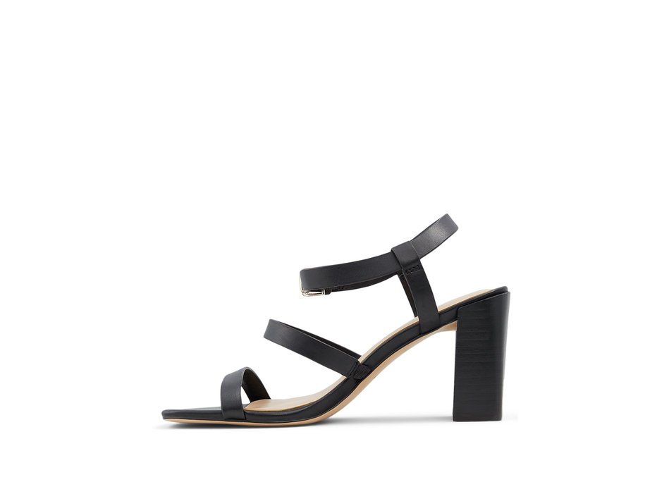 Black leather sandal HAVANA