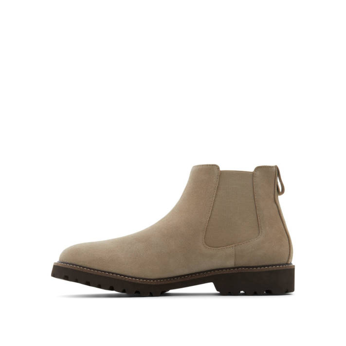 Σκούρο μπεζ σουέντ ανδρικό μποτάκι ETANDARI