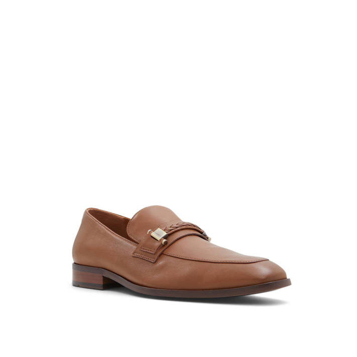 Ανδρικό ταμπά δερμάτινο loafer BRAGA