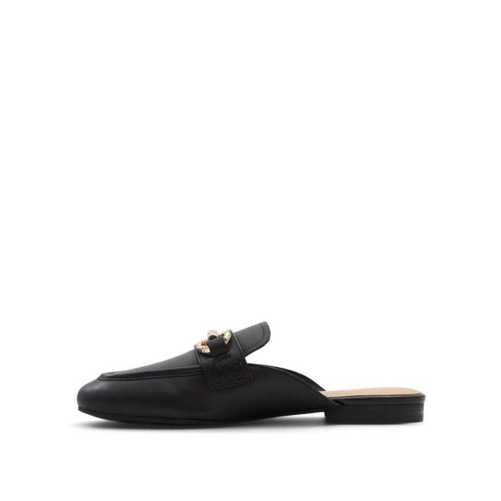 Μαύρο δερμάτινο mule MOSKA