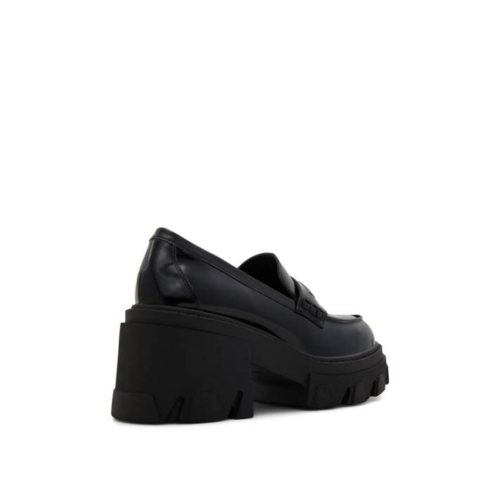 Black leather chunky loafer MILAWIEL