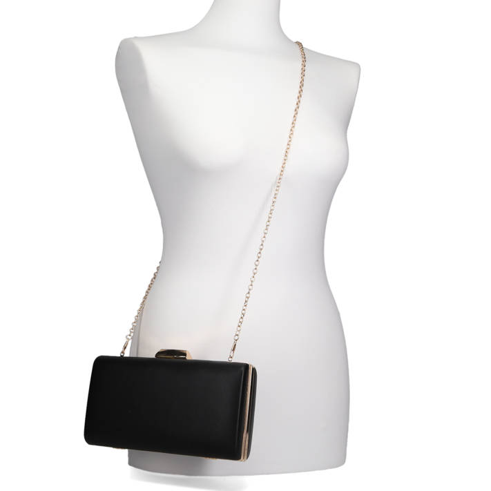 Black clutch bag