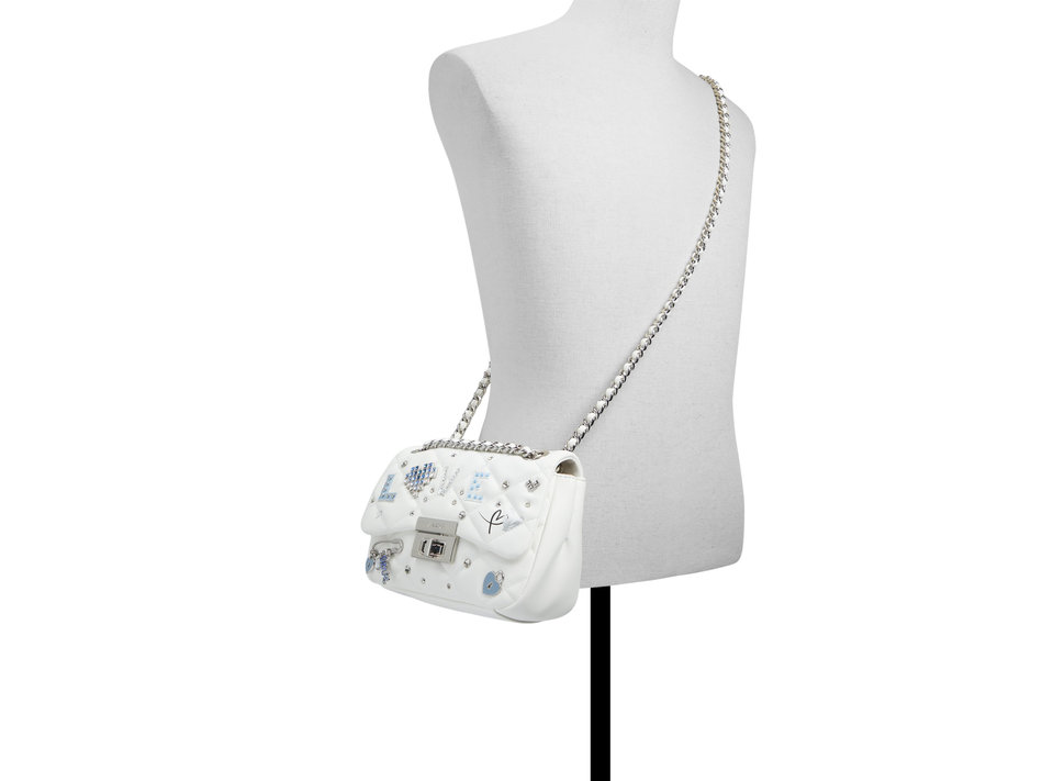 Λευκή τσάντα ώμου DIGILOVEBAG