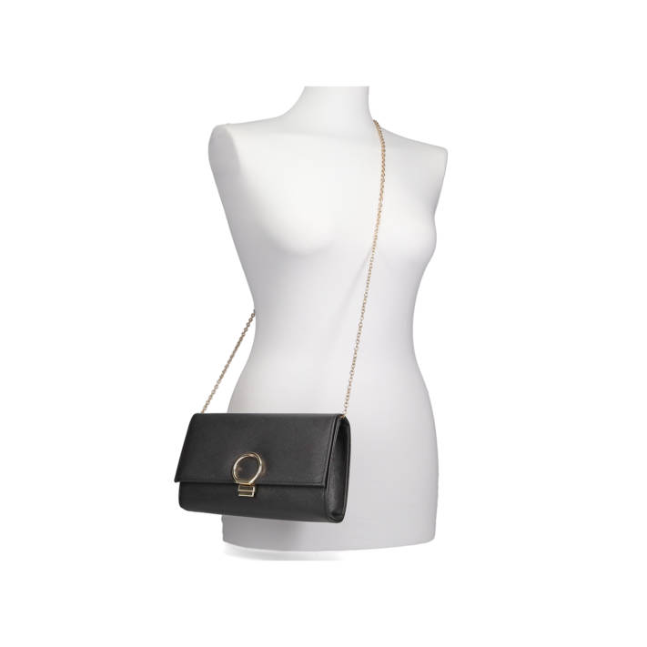 Black clutch bag