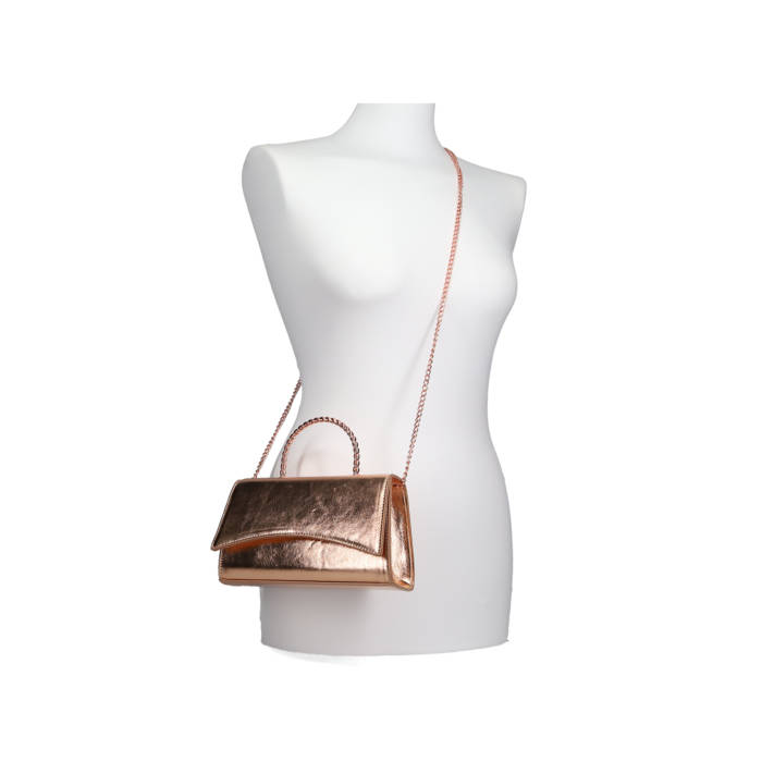 Rose gold handbag