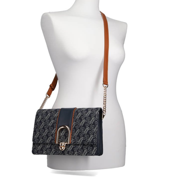 Blue shoulder bag
