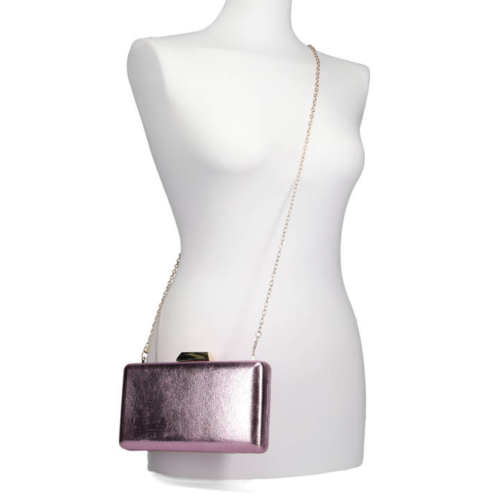 Lilac clutch bag