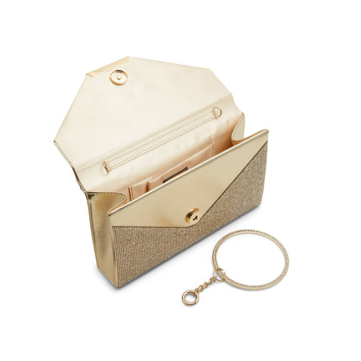 Gold envelope clutch bag WELTER