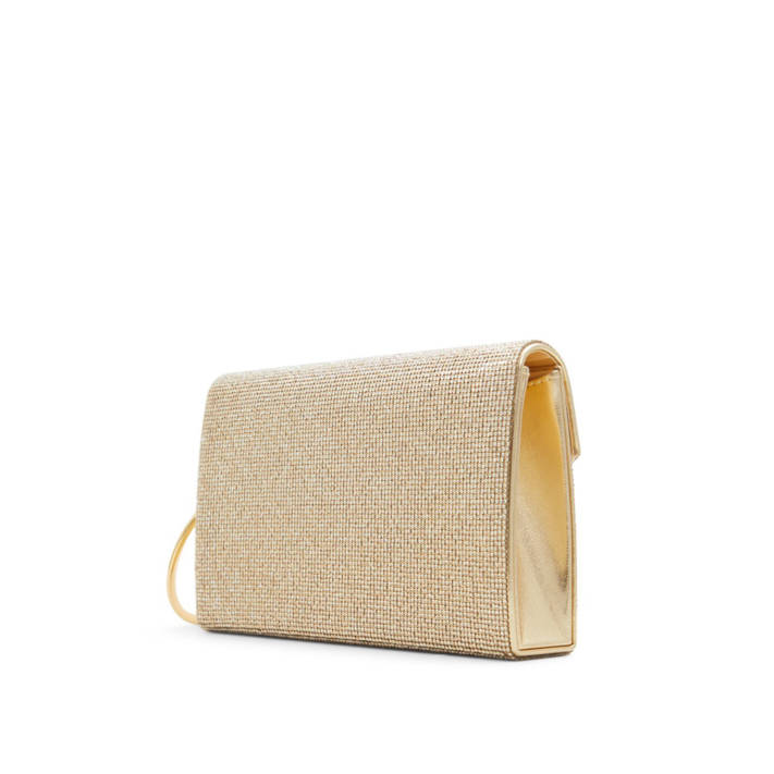 Gold envelope clutch bag WELTER