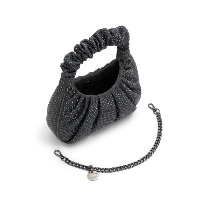 Anthracite handbag IVALIA