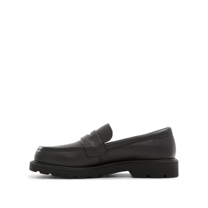 Μαύρο δερμάτινο loafer HARMONYX