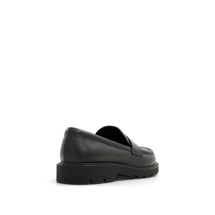Μαύρο δερμάτινο loafer HARMONYX