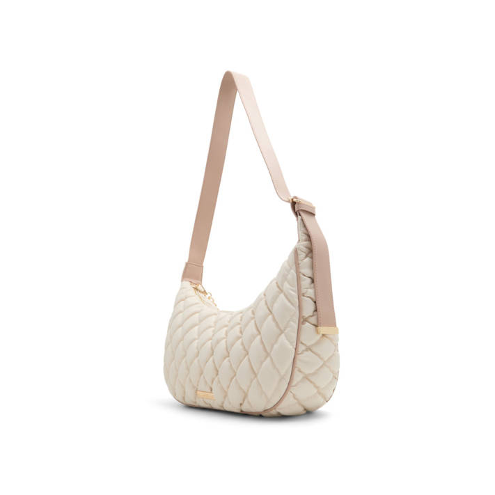 Beige quilted shoulder bag KAILIA