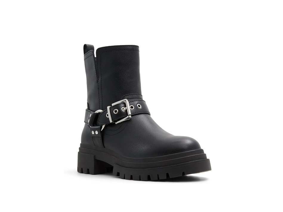 Black leather boot HARLLY