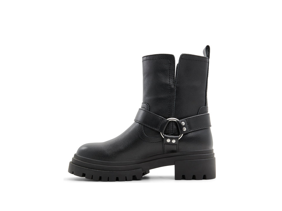 Black leather boot HARLLY