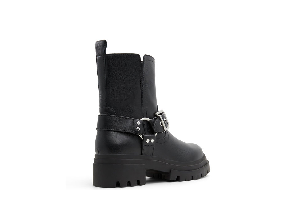 Black leather boot HARLLY