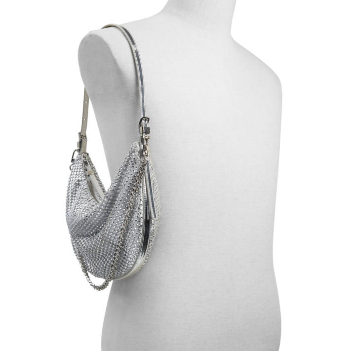 Silver shoulder bag KASSLYN_SE