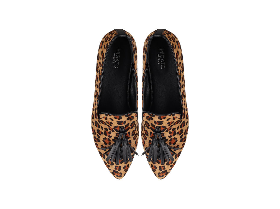 Animal print loafer