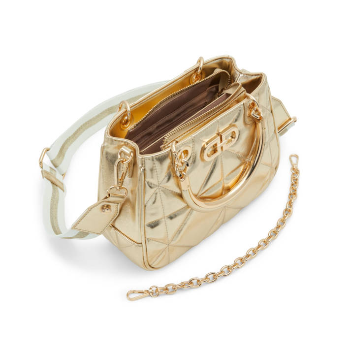 Χρυσή τσάντα χειρός NANACELIA