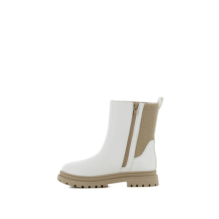 Kids white bootie
