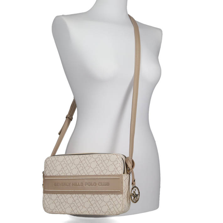 Μπεζ τσάντα ώμου