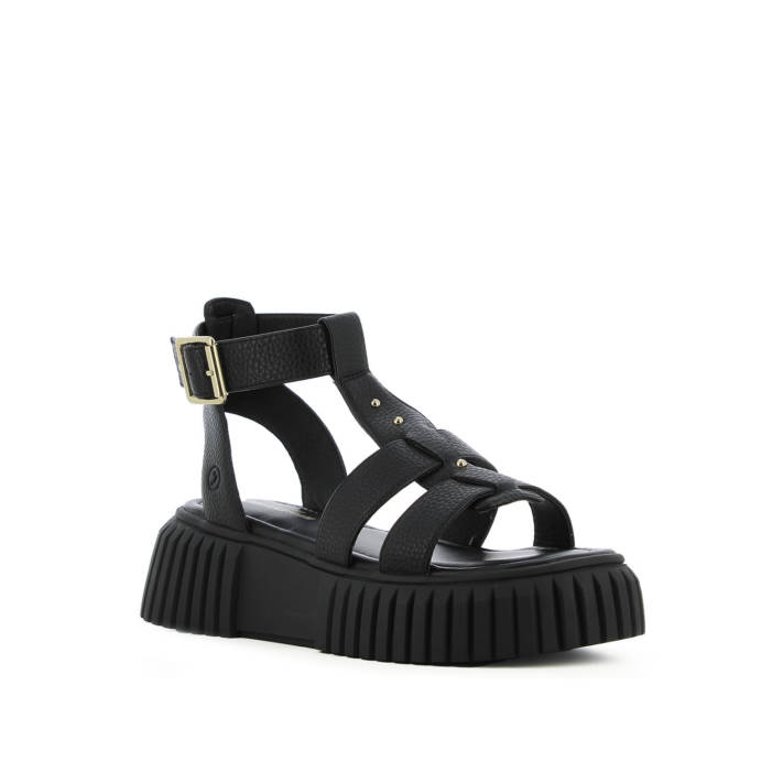 Μαύρο flatform σανδάλι