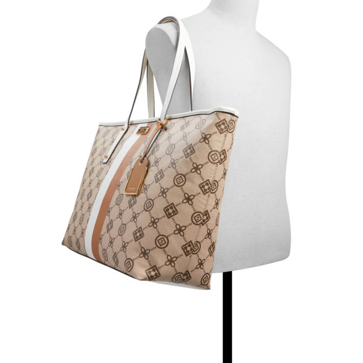 Μπεζ εμπριμέ τσάντα ώμου CHARRINGTON