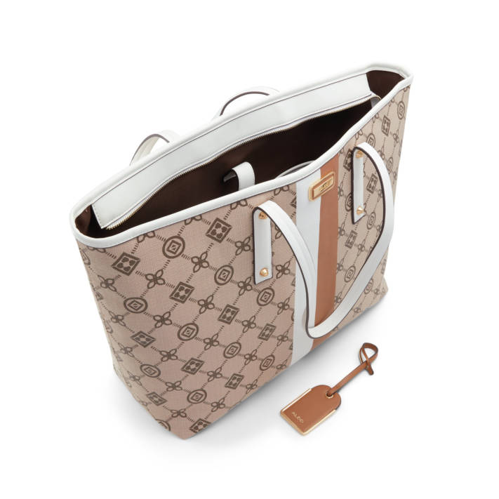 Μπεζ εμπριμέ τσάντα ώμου CHARRINGTON