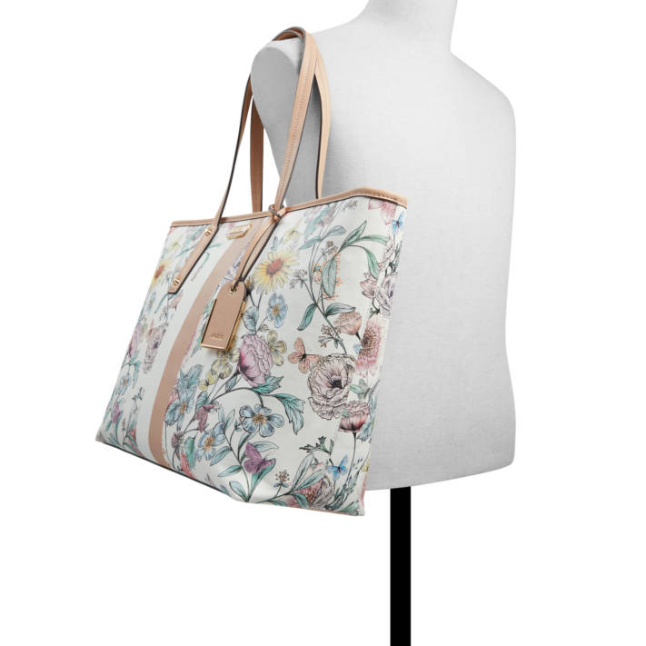 Λευκή φλοράλ τσάντα ώμου CHARRINGTON