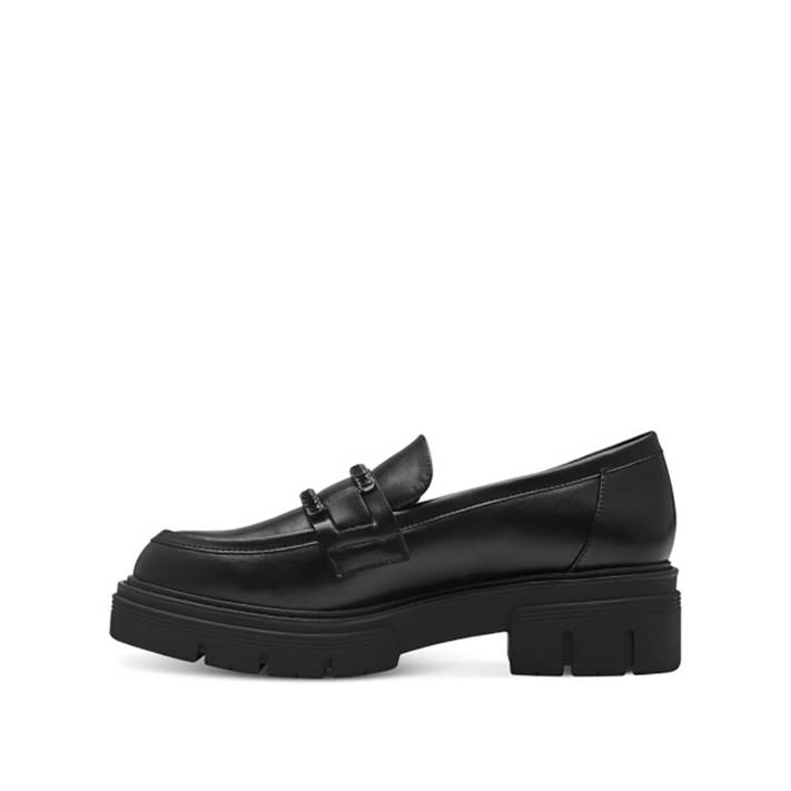 Black chunky loafer