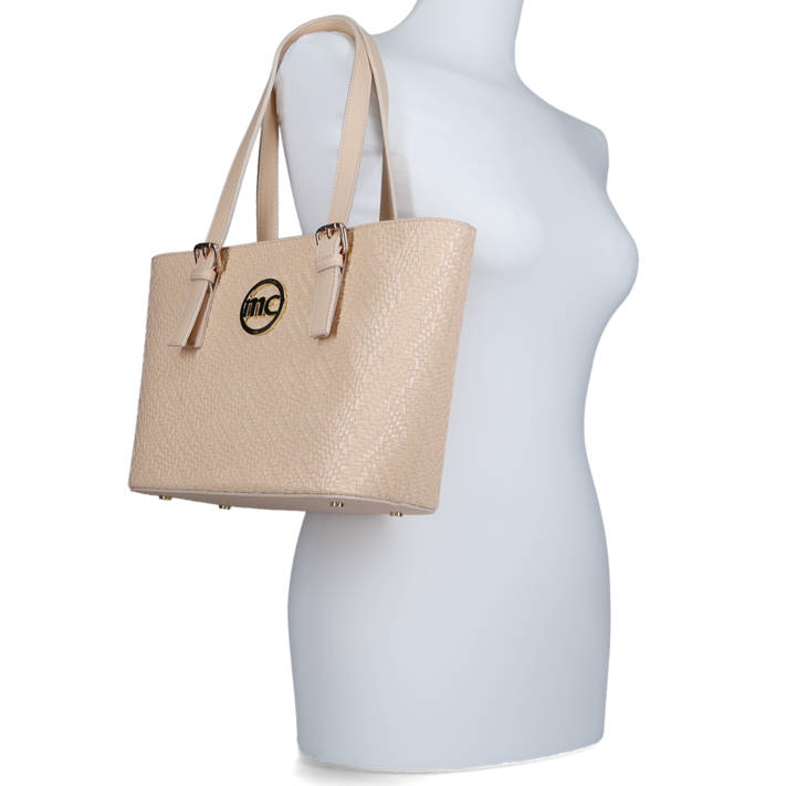 Μπεζ τσάντα ώμου