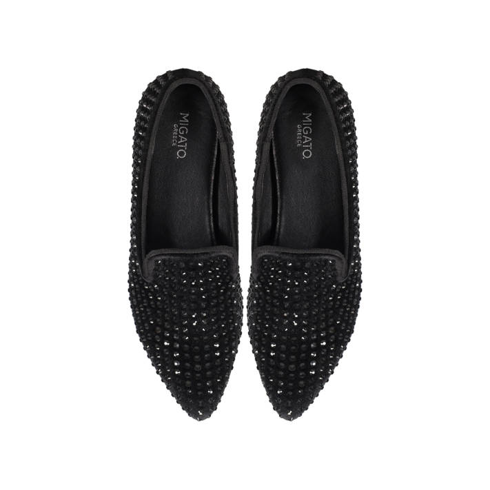 Μαύρο βελούδινο loafer