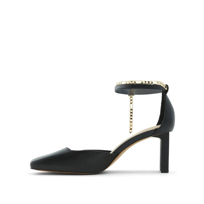 Black leather pump SOFTIE