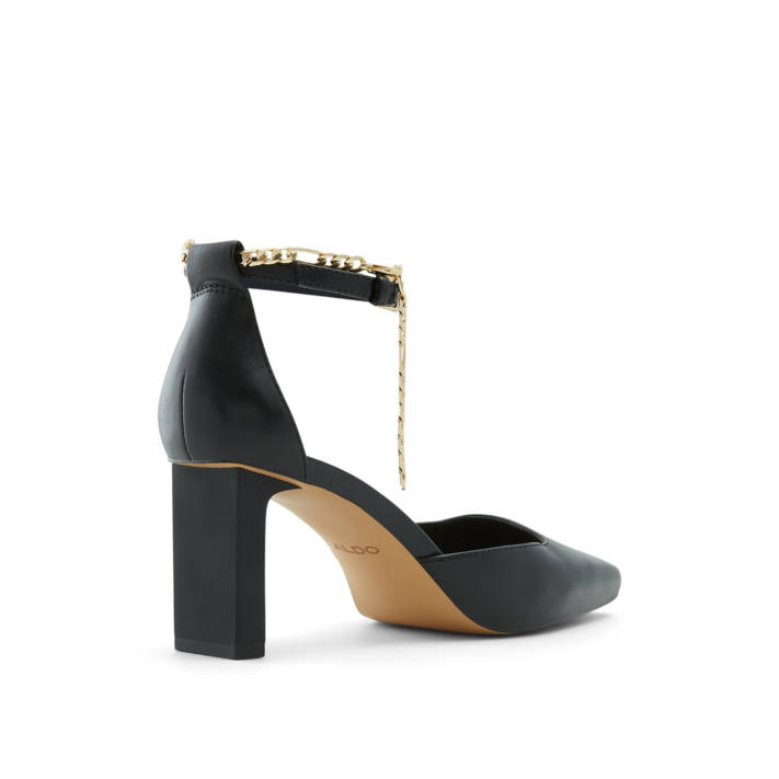 Black leather pump SOFTIE