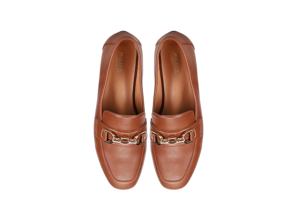 Tan loafer