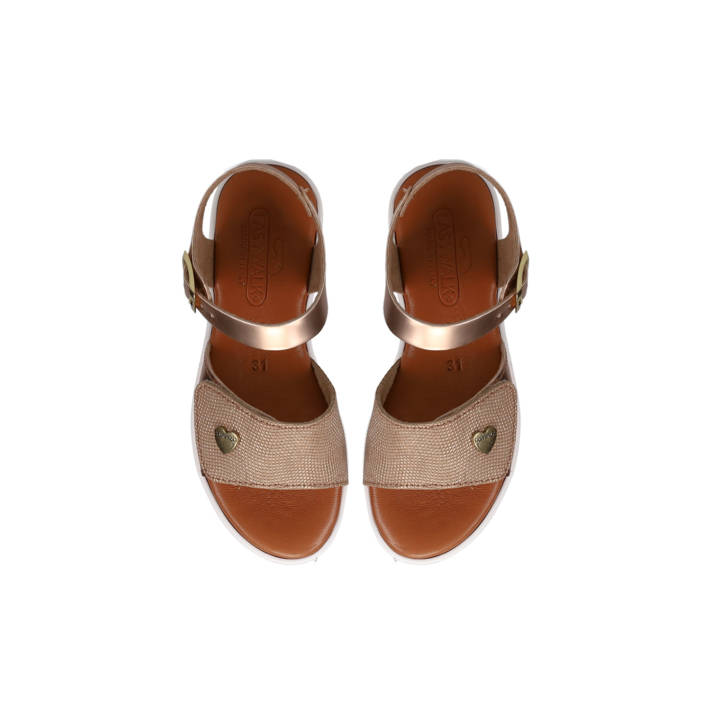 Kids rose gold sandal