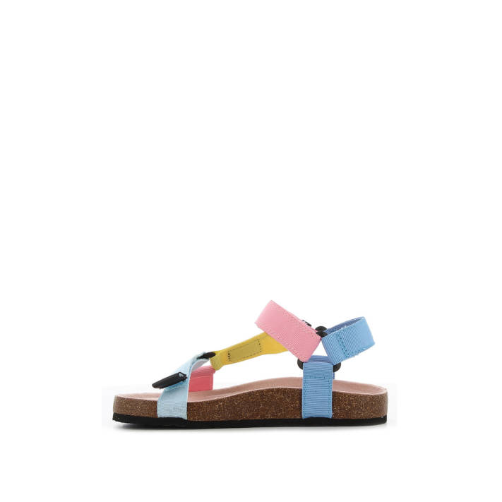 Kids multi color footbed sandal